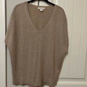 Coldwater Creek Women's V-Neck Sweater vest in Tan size Med 10-12